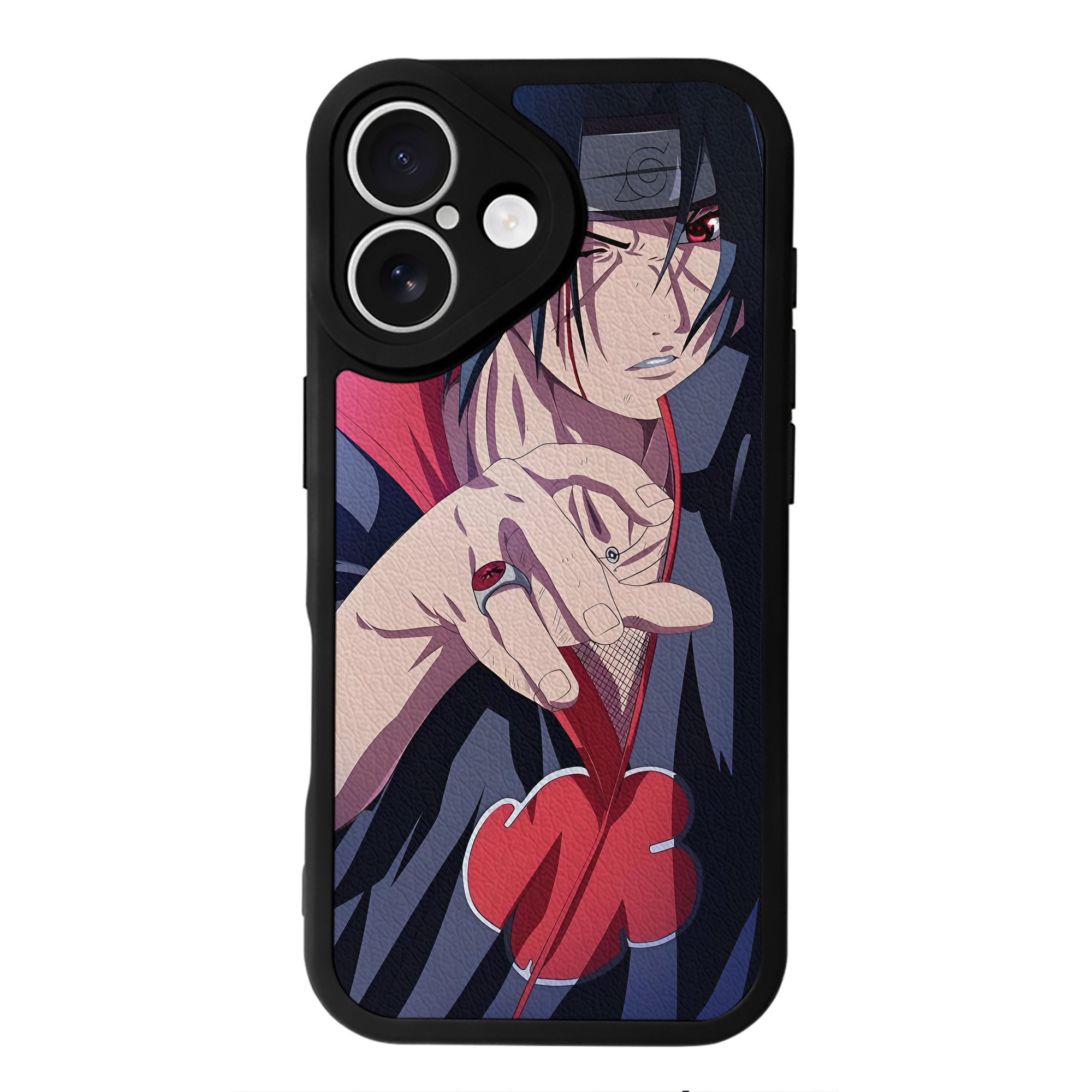 （画像用） NARUTO -ナルト- NARUTO -ナルト- 疾風伝 【iPhone 16シリーズ対応】シリコンスマホケース（レザー調） 材質：シリコン